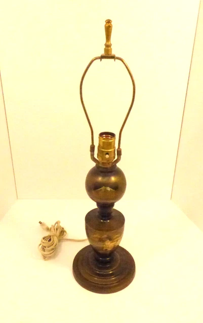 Brass Lamp Asian Design Tested & working