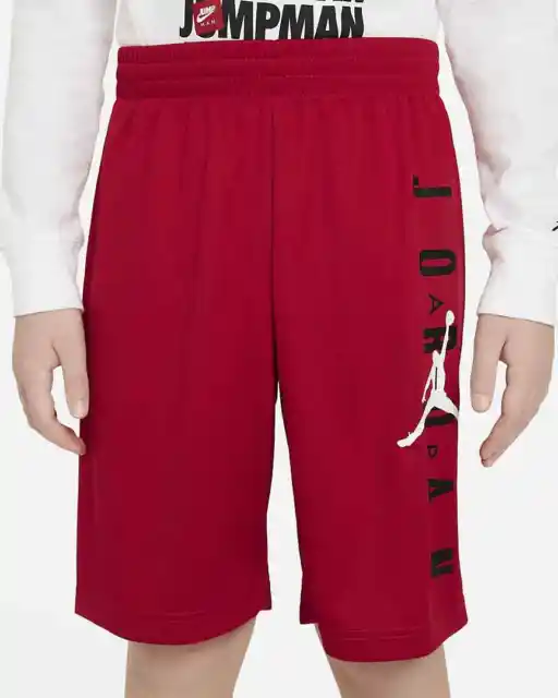 Nike Air Jordan Big Kids' (Boys') Mesh Shorts Red/Black Size L (957176-R78)