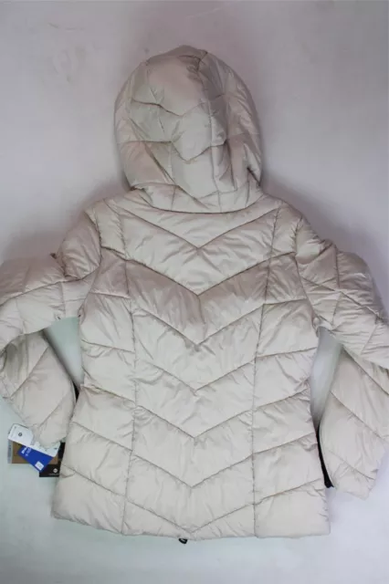 Bernardo Womens Packable Puffer Coat Jacket Small Beige 3