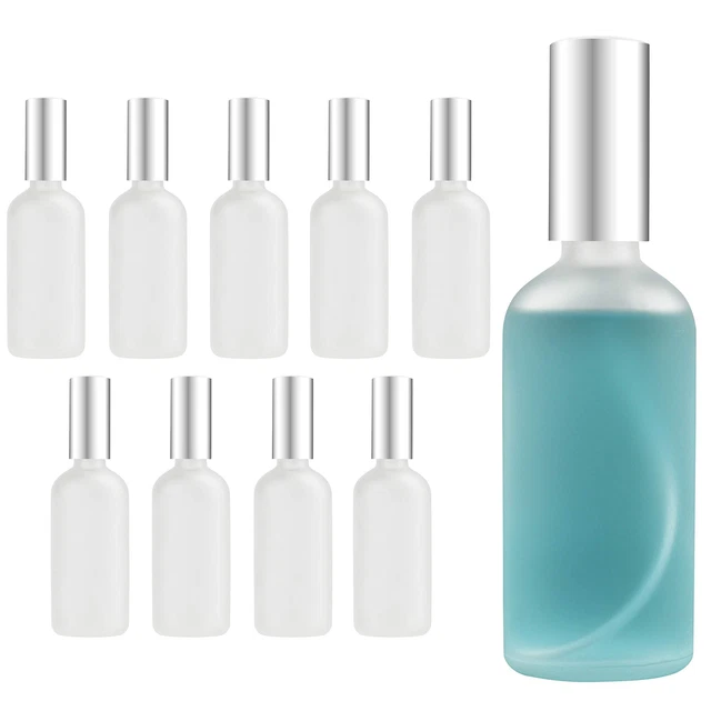 Flacone In Vetro Trasparente 100 Ml Con Nebulizzatore A Pompa Colore Nero 4072