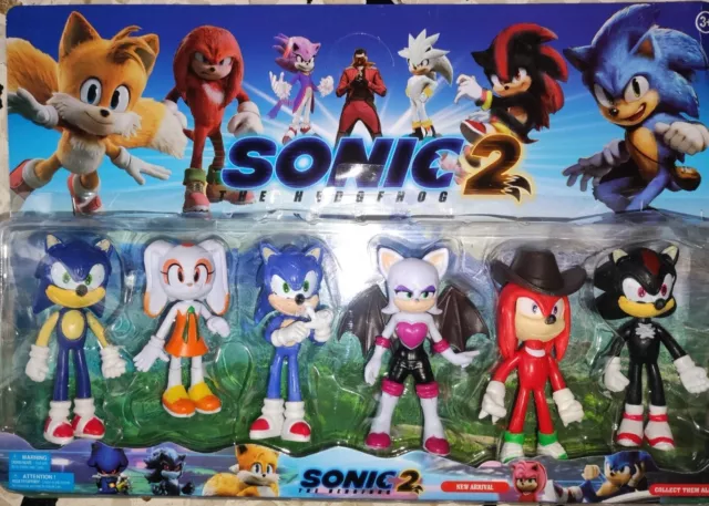 Sonic  Set  6 Personaggi Action Figure.