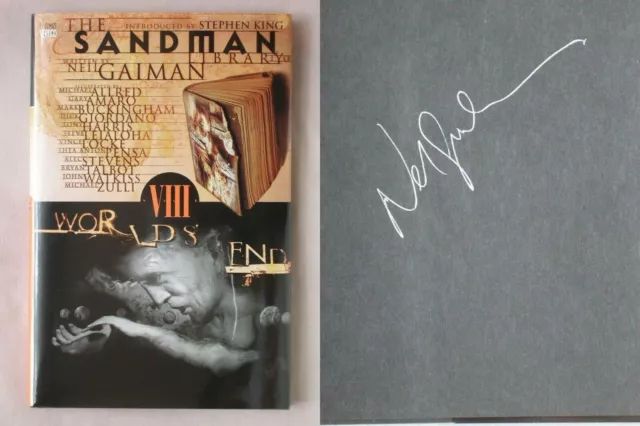 Signed WORLDS' END Neil Gaiman FINE HARDCOVER SANDMAN BOOK VIII ENDLESS