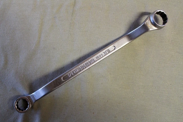 Vintage Aust SIDCHROME BSW (Whitworth) Ring Spanner 3/8" x 7/16" Series 1153-5