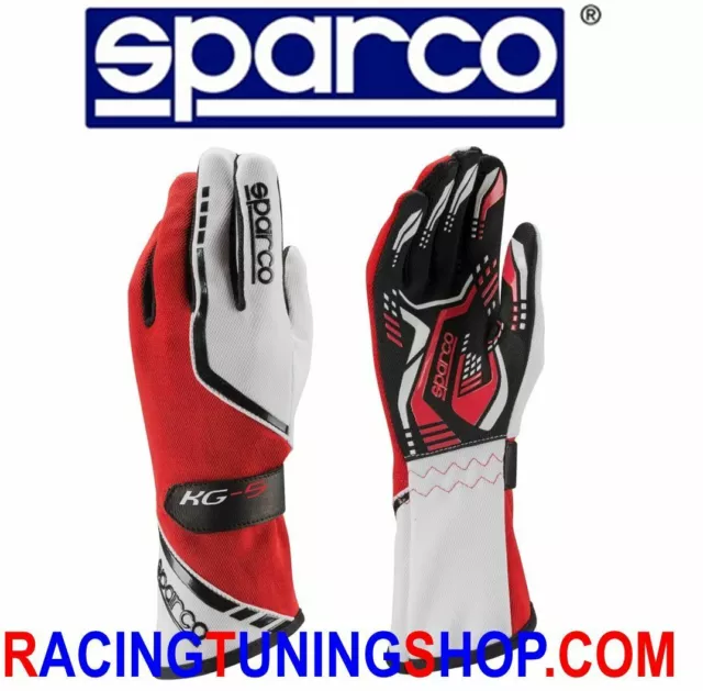 Guanti Kart Sparco Torpedo Kg5- Karting Gloves 7 Rossi/Bianchi Karting Gloves