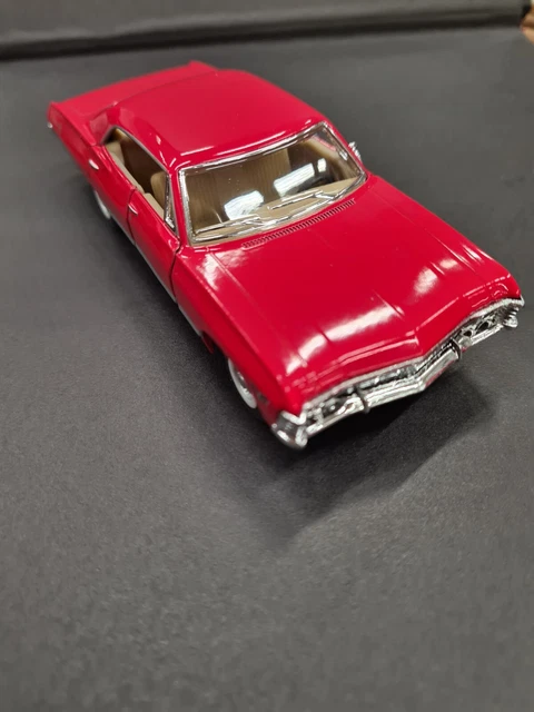 Modèle Réduit Chevrolet Impala 1967 1:43 Bleu - Kinsmart - Jouet Collection Die-cast - Lot De 5