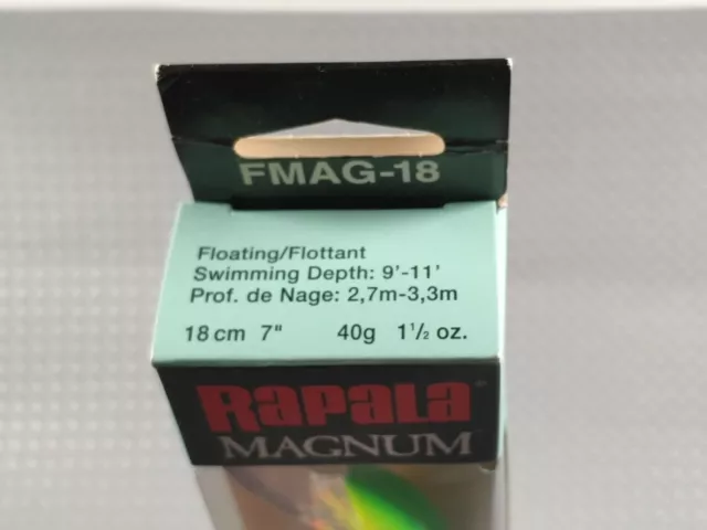 Rapala Magnum flotante FMAG- 18 18cm/40g RARO 3