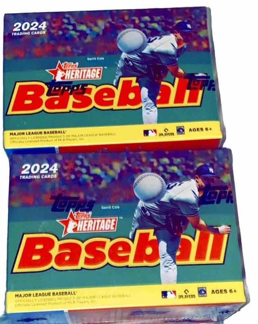 2024 TOPPS HERITAGE Baseball Blaster Box x 2 2 Boxes FACTORY SEALED