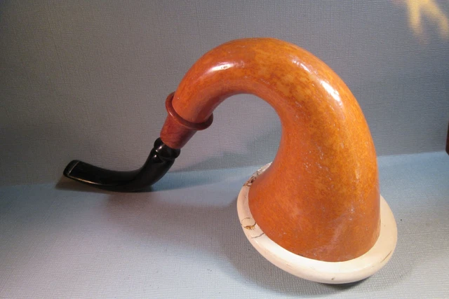 GERMANUS Pipe à Tabac avec étui, 10055-2 - Made in Italy - recouverte
