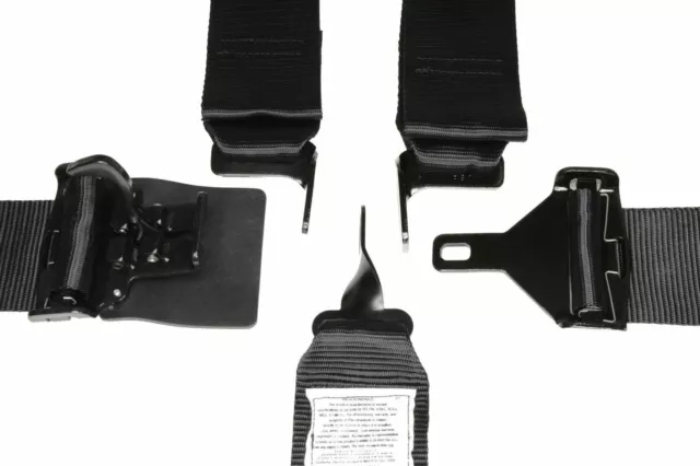 Ford Focus Midget Racing Harness Sfi 16.1 Latch & Link Floor Mount 5 Point Black 7