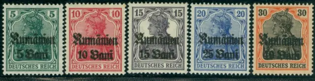 1918 MVIR,German Occupation,Definitives,Surcharged/"GERMANIA"type,Romania,M8,MNH