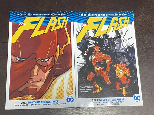 2 Lot Sc Tpb Flash Dc Universe Rebirth Vol 1 & 2 Wally West Barry Allen Dcu