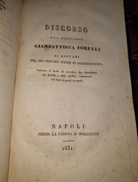 Miscelanea Di Diritto Epoca 800 . Argomenti Diversi