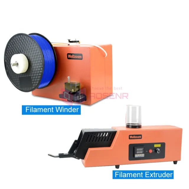 3D Printing Partner Recycling Filament Extruder & Auto Winder 3D Printer Machine