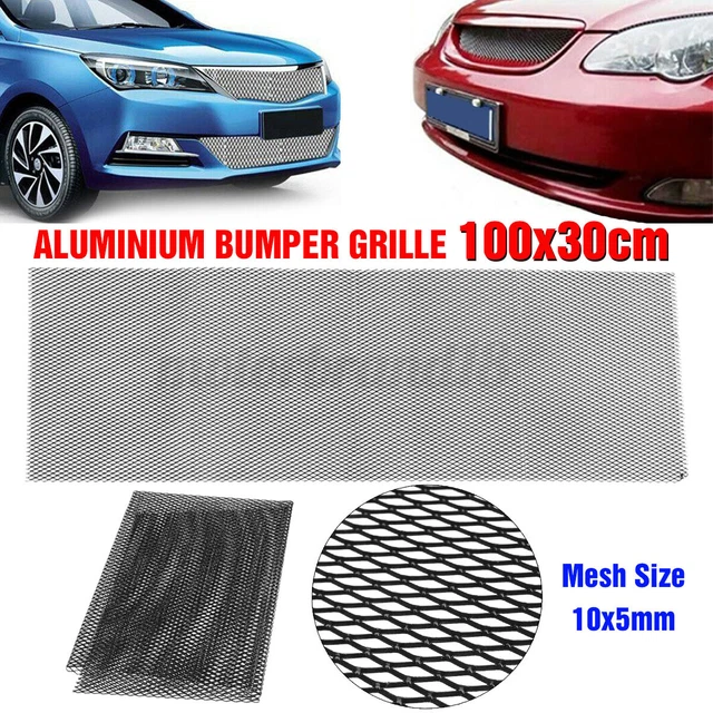 Grille Universelle Calandre Noir Nid D'Abeille 104 X 34 Cm - Pare-Choc Prise D'Air Tuning Auto