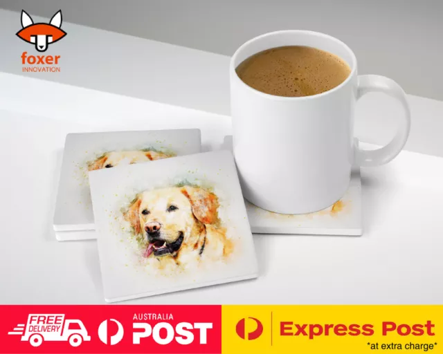 Coaster Coffee Drinking Mat|Labrador Retriever Dog 9