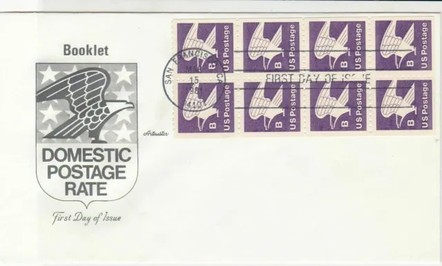 united states 1981 booklet pane stamps cover ref 20030