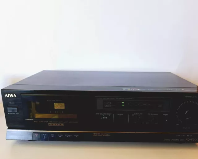 Aiwa AD-F300 Stereo Cassette Deck tested