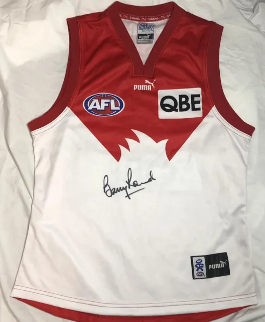Sydney Swans Signed Guernsey/Jumper/Jersey, Barry Round, Puma One Of A Kind.