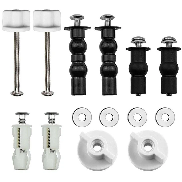 "Actualiza el hardware de tu asiento de inodoro 5 pares de tornillos de acero inoxidable"