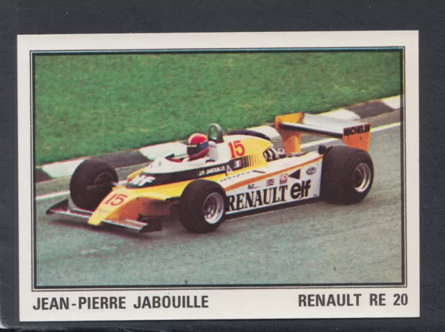 Panini F1 Grand Prix Sticker, No 81 Jean-Pierre Jabouille, Motor Racing, Sports