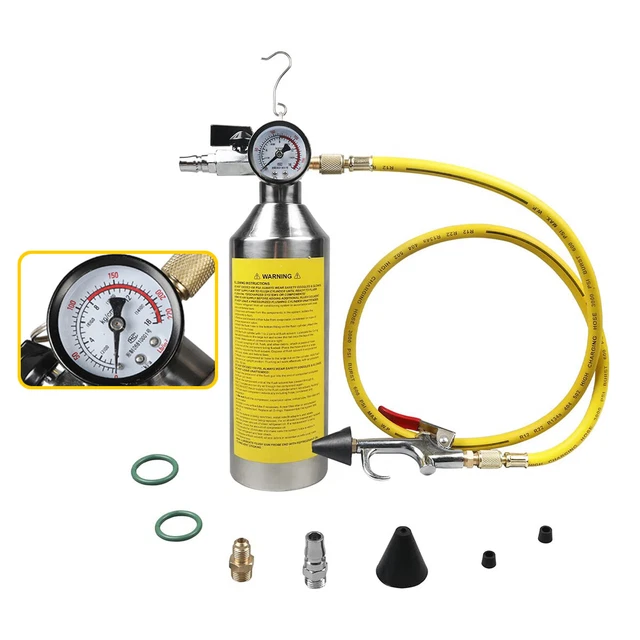 AC HVAC Flush Kit Air Conditioning System Flush Canister Gun Set Automotive Home