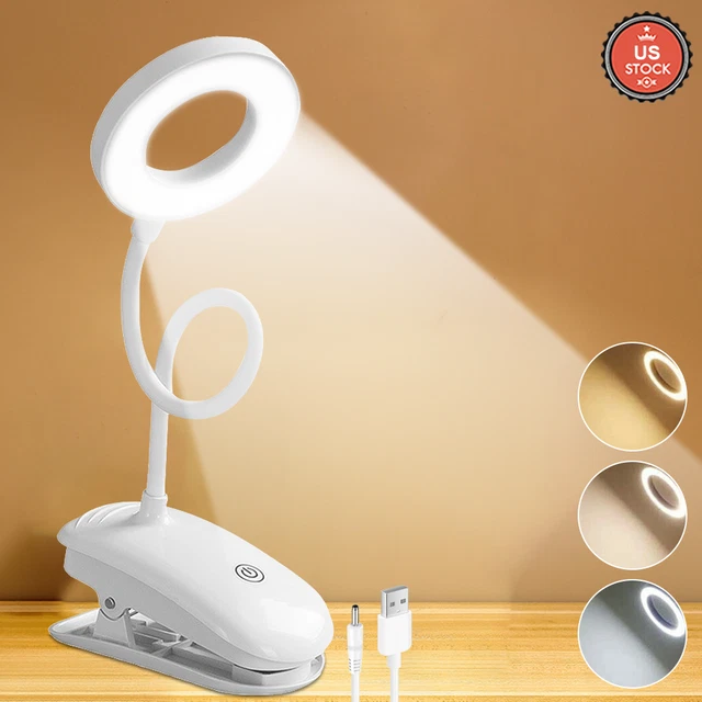 CLIP ON DESK Lamp LED Flexible Arm USB Dimmable Study Reading Table