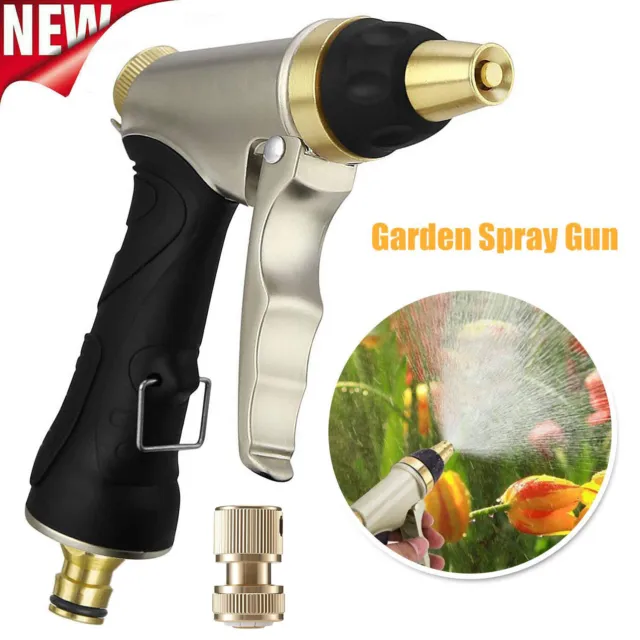 Gartenbrause Hochdruck Metall Garten Handbrause Spray Sprühpistole Wasserspritze
