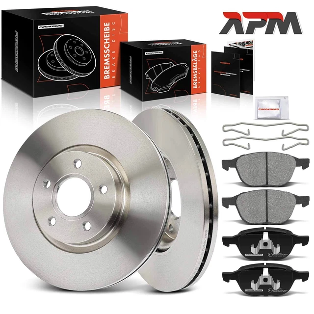 Disques De Frein Avant Ventilés MAXGEAR - Pour Ford Focus Mk2/Mk3, Volvo V40 - Diamètre 300mm, épaisseur 25mm - 3