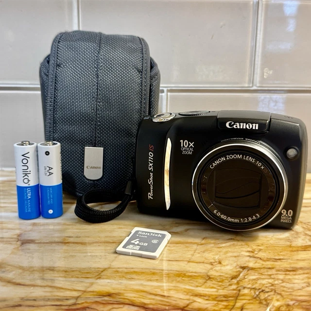 CANON POWERSHOT SX110 IS 9MP Digital Camera w/ SD Memory