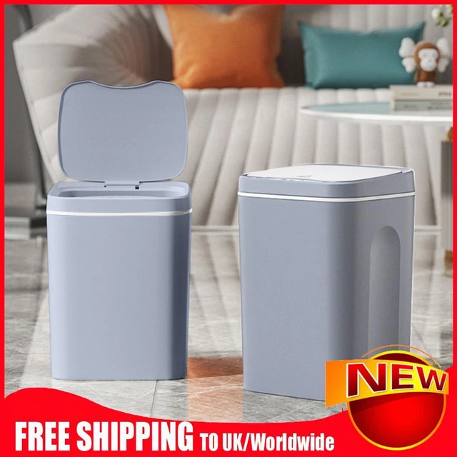 Automatic Trash Bin Waterproof Wastebasket for Bathroom Kitchen (Battery 12L)