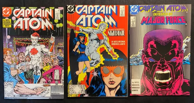 DC Captain Atom #13-15 March-May 1988 Copper Age Comics  9.0 VF/NM