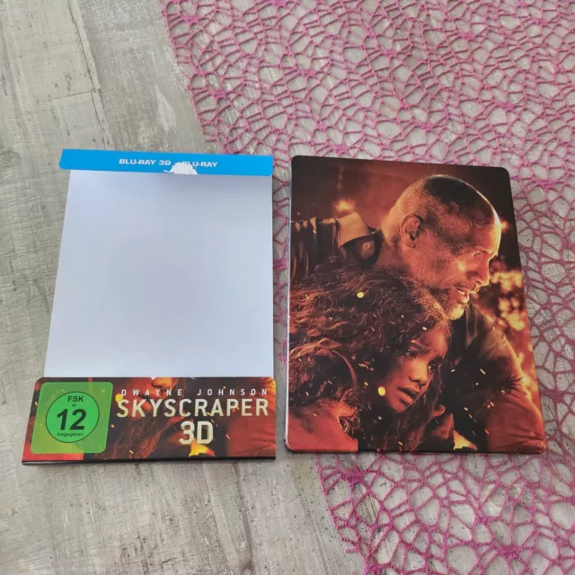 Skyscraper - Dwayne Johnson - Neve Campbell - Steelbook - 3D Blu-ray + Blu-ray