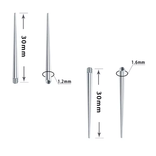 Stainless Steel Perforation Auxiliary Guide Rod Piercing Tattoo Connection Rod