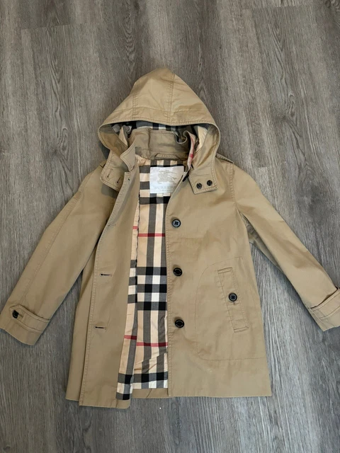 BURBERRY BOYS GIRLS Kids Age 8 Years Linen Nova Check Shirt Top