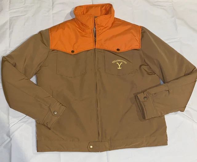 YELLOWSTONE MENS SIZE XL Full Zip Blaze Orange Insulated Hunting Jacket
