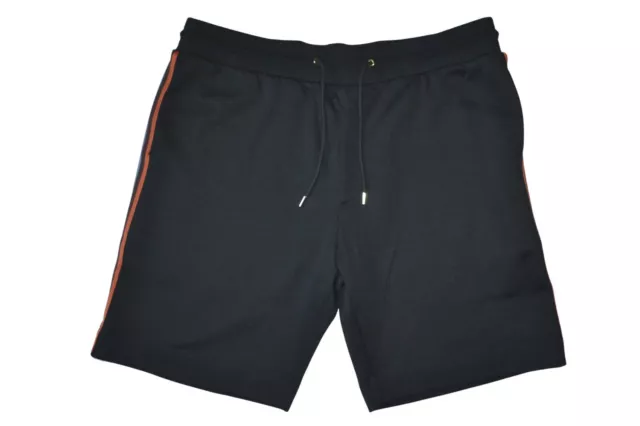 Paul Smith Mainline Mens Black Artist Stripe Seamed Shorts “L” Brand New