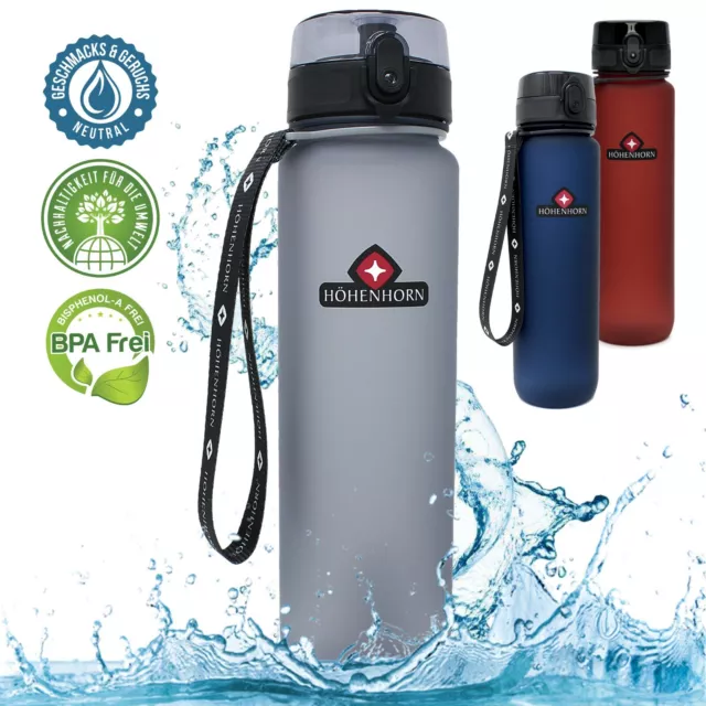 Höhenhorn Urach Trinkflasche 1L Wasserflasche Auslaufsicher Sport BPA-Frei