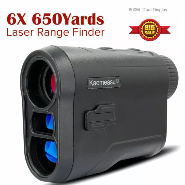 6x 600M Laser Range Finder Hunting Rangefinder Distance Height Speed Meter Scope