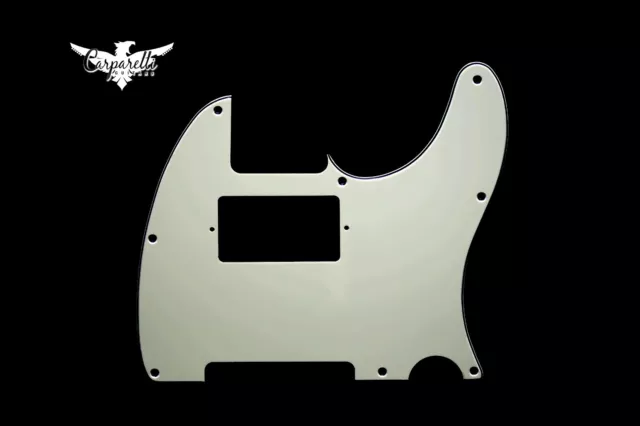 Carparelli Tele® Humbucker 8 hole 3 ply Pickguard Mint