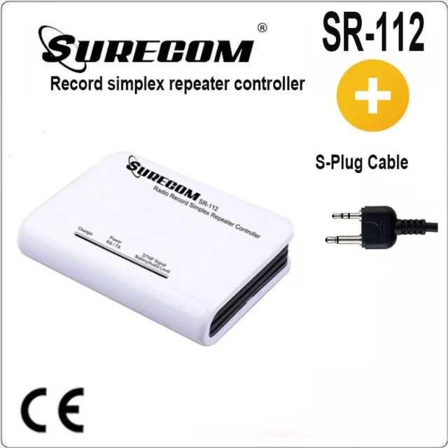 SURECOM SR-112+46-S Record simplex repeater Controller with ICOM cable