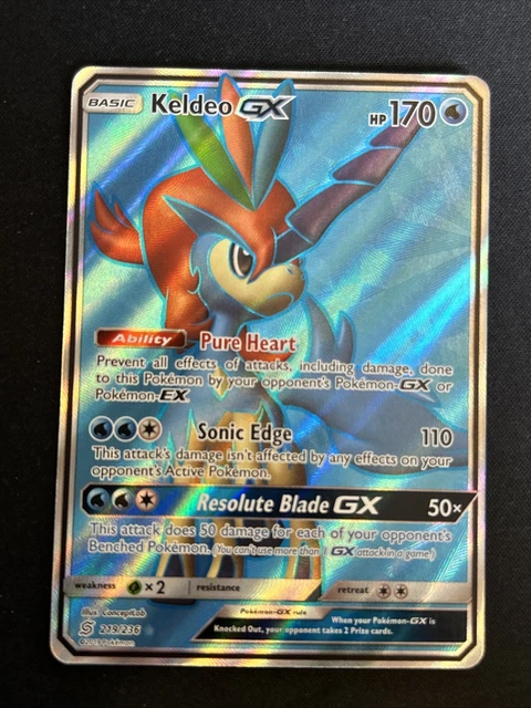 Pokemon - Keldeo GX - 219/236 - SM Unified Minds - Vollständige Kunst
