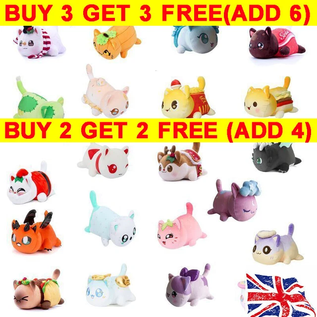 HIGH QUALITY MEEMEOW Aphmau Cat Plush Toy Stuffed Animal Doll Gift £12.