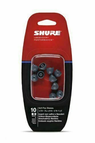 Shure EASFX1-10M 10 embouts flexibles pour intra-auriculaires SE, taille M