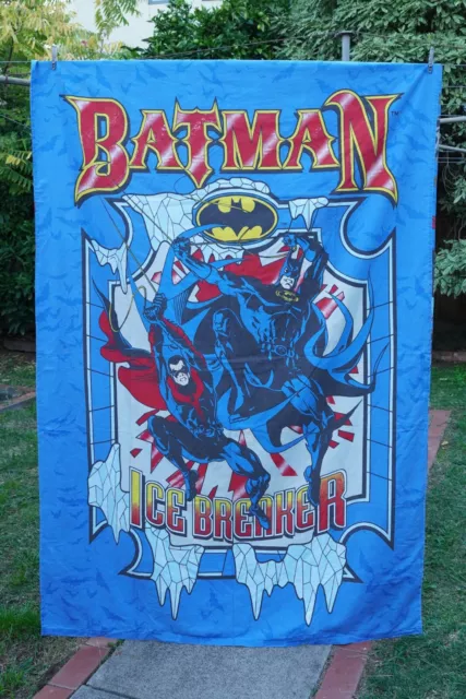 Vintage 1997 Batman& Robin Single Bed Doona Cover ICE BREAKER Original Licensed