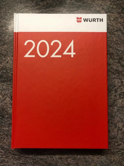 WÜRTH KALENDER BUCHKALENDER Terminplaner 2024 A5 EUR 11,99 - PicClick DE