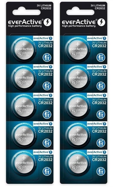 20 BATTERIE A BOTTONE CR2032 LITIO 3 V PILE 20 Pezzi Blisterate CR 2032 EUR 8,42 - IT - Foto 12