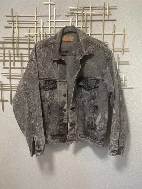 Levi's Vintage Jean Jacket Acid/stone Wash Men Large 80's