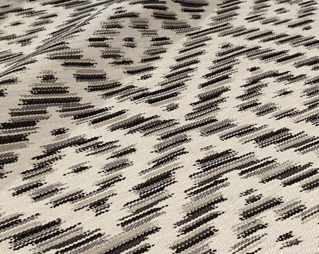 Romo Slate "Estero" Woven Geometric Diamond Indoor Outdoor Jacquard Fabric