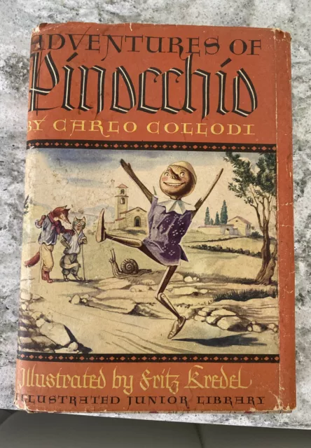 The Adventures of PINOCCHIO | Hardcover With Illustrations ~ 1946