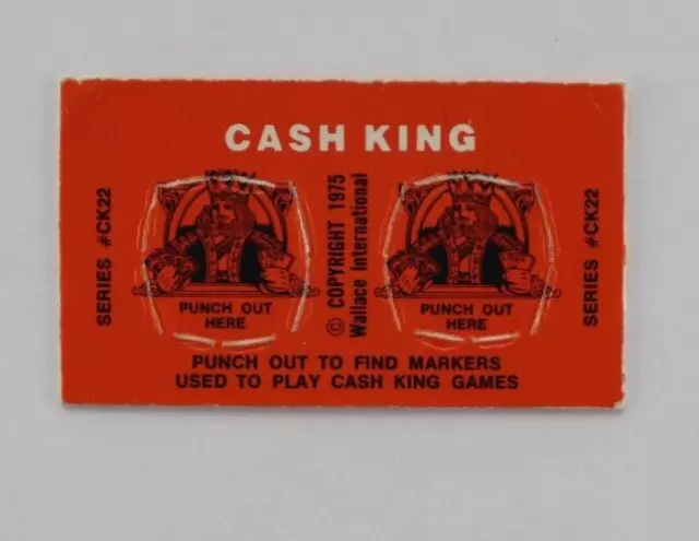 Cash King Series #Ck22 Copyright 1975 Camaraderie Mmh  Poster Stamp